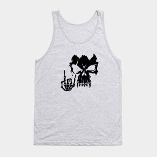 skull and hand signal Tank Top